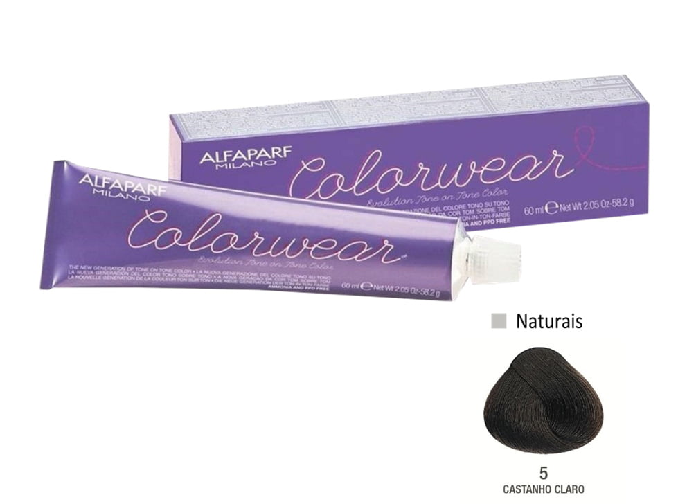 Alfaparf Color Wear 5 Castanho Claro - Tonalizante 60ml