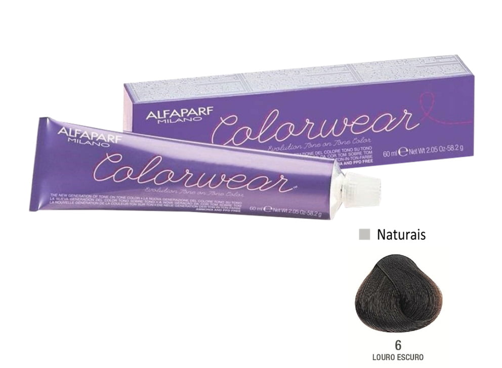 Alfaparf Color Wear 6 Louro Escuro - Tonalizante 60ml  