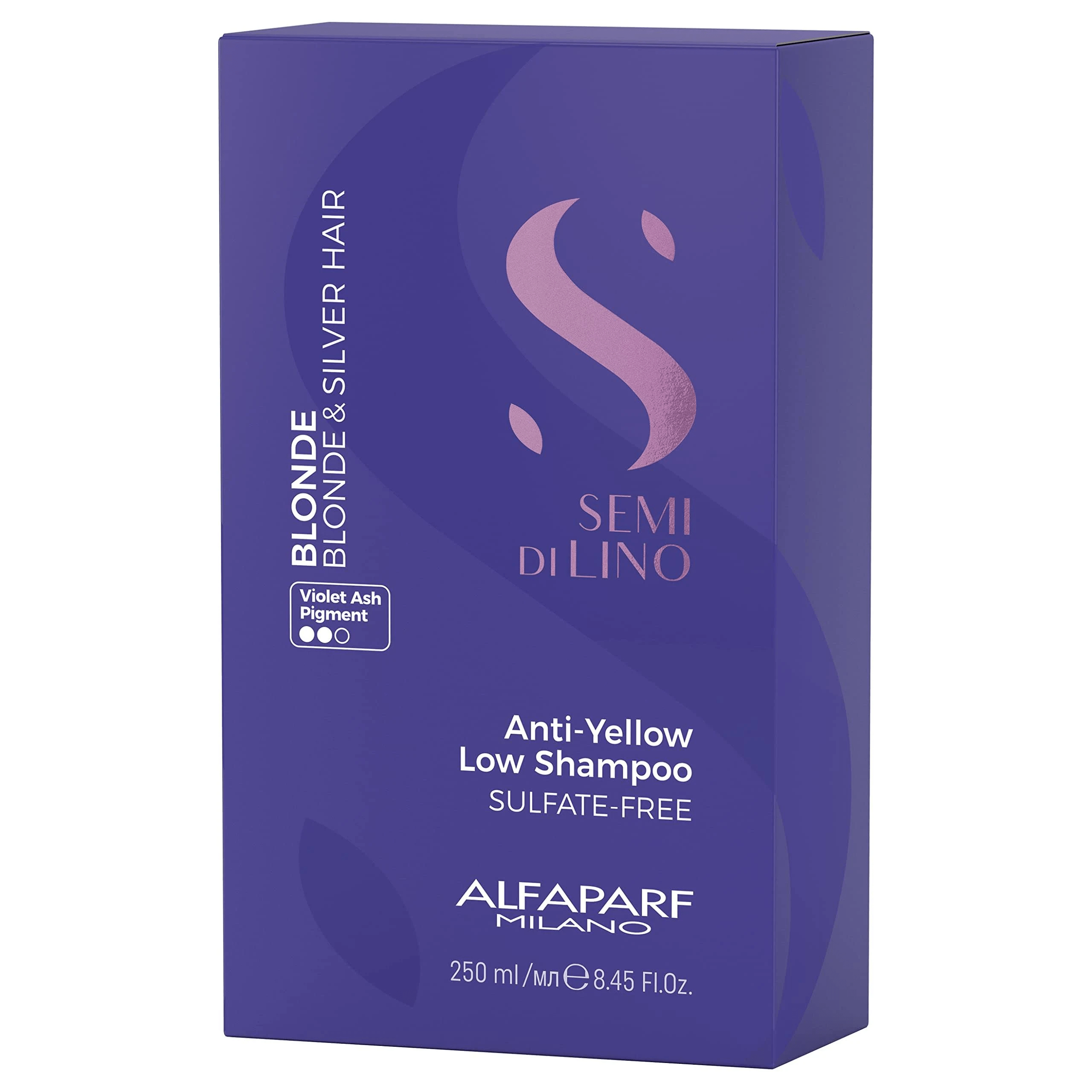 Alfaparf Semi Di Lino Blonde Anti - Yellow Low Shampoo-   250ml 