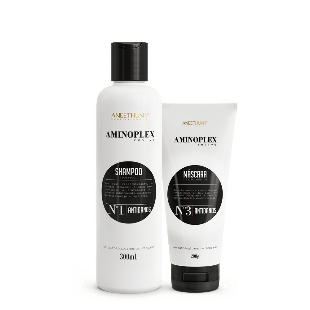  Aneethun Kit Aminoplex Revive Shampoo 300ml e Mascara 200g