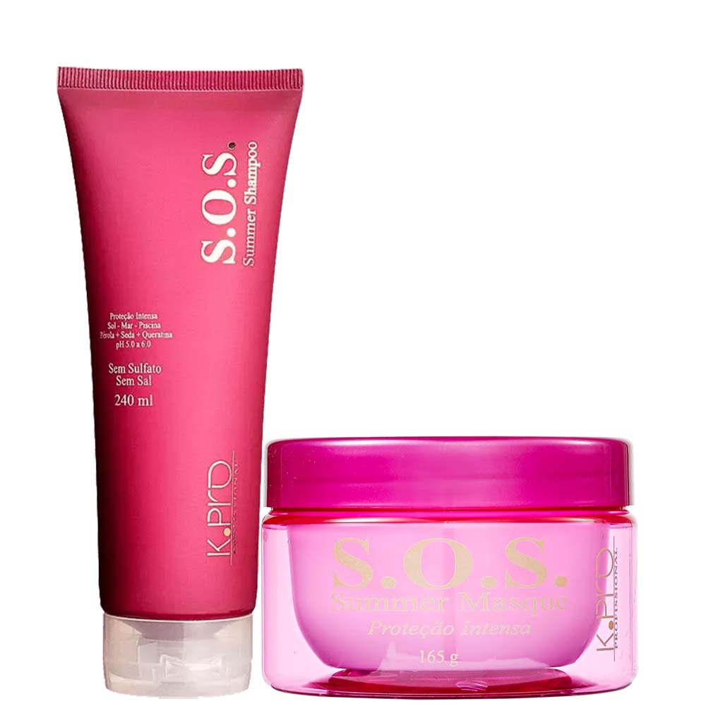 K.Pro Kit S.O.S. Summer Reconstrução Shampoo + Máscara