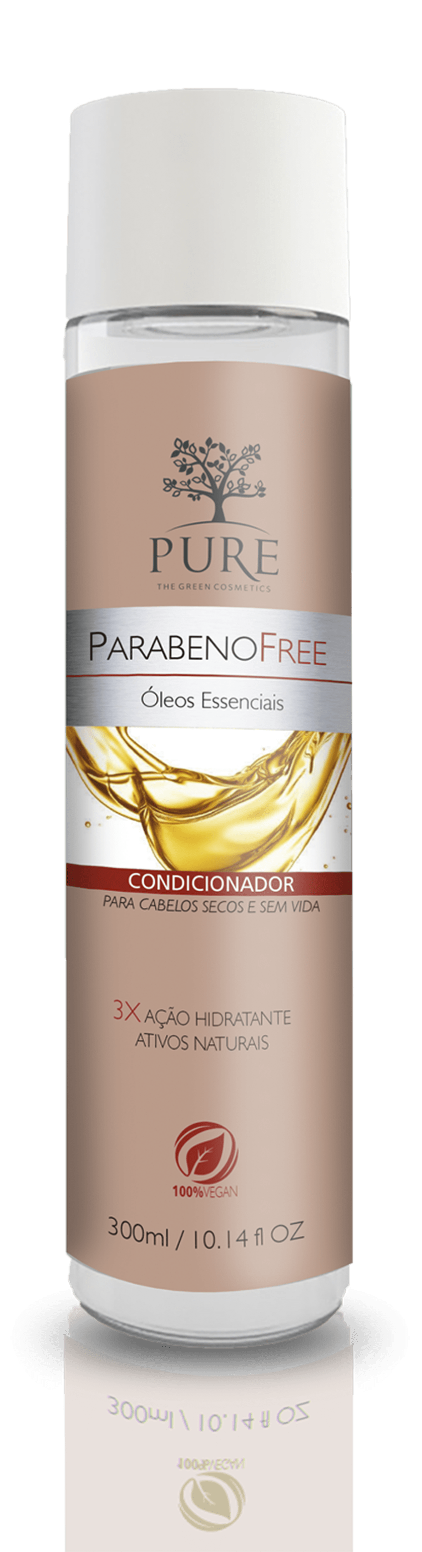Pure Óleos Essenciais Parabeno Free Condicionador Hidratante - 300ml