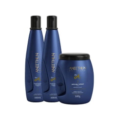 Aneethun Kit Linha A  2 Shampoos 300 ML e Máscara - 500 Grs