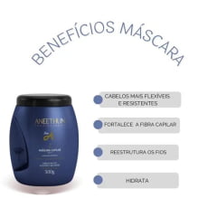 Aneethun Kit Máscara de Hidratação Linha A - Aneethun (2 produtos) - 500 grs