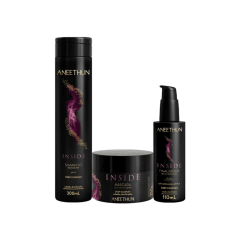 Kit Aneethun Inside - Shampoo 300ml + Máscara 250g + Finalizador 110ml
