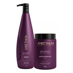 Kit Aneethun No Frizz - Shampoo 1L + Máscara 1Kg