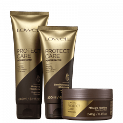 Kit Lowell Protect Care Power Nutri Shampoo + Máscara + Condicionador + Mascara   