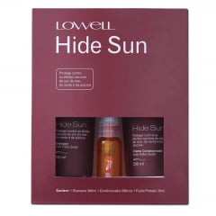  Lowell Kit Hide Sun Shampoo - 240ml + Condicionador - 200ml + Fluido - 30ml