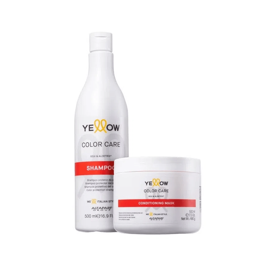  Yellow Kit Color Care Shampoo 500 ml + Máscara 500 ml