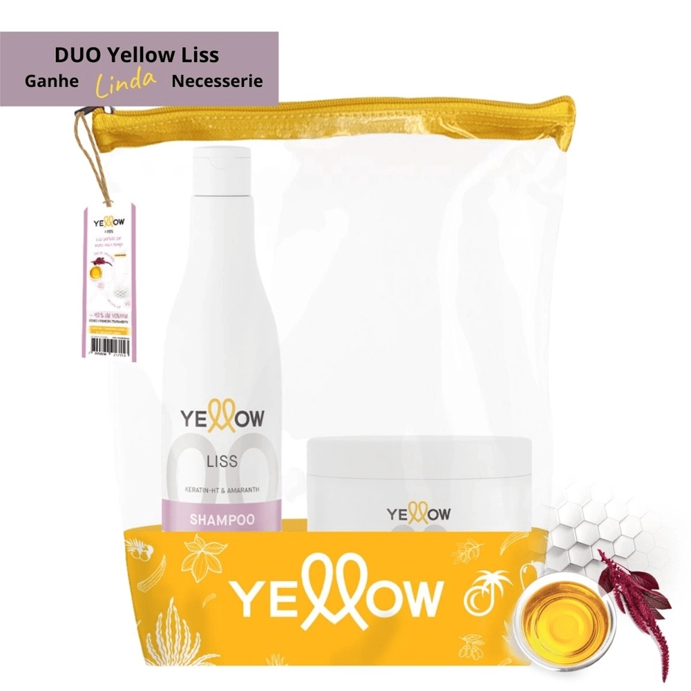 Yellow Kit Liss (Shampoo + Máscara) 500 ML Cada
