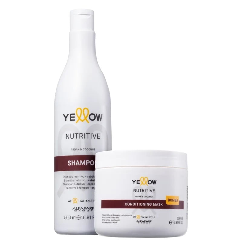  Yellow  Kit Nutritive Shampoo e Máscara - 500 Grs