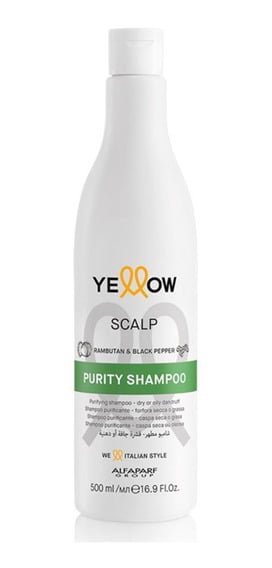 Yellow Scalp Purity Shampoo - 500ml Com Caspa ou Problemas no Couro Cabeludo